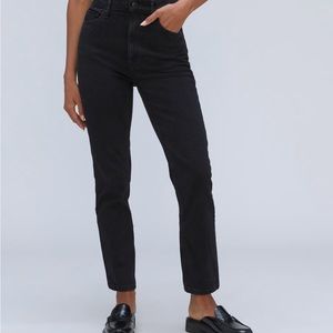 Everlane high waisted 27a black denim jeans